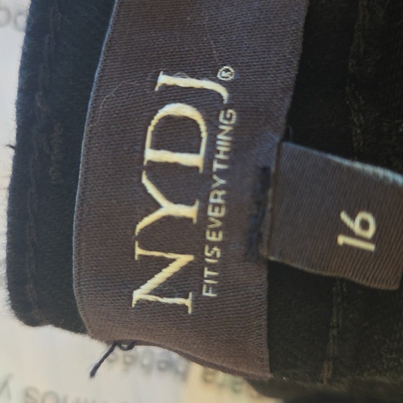 NYDJ Black Jeans 16 Barbara High Waist Stretch Bootcut Pants - Picture 3 of 11